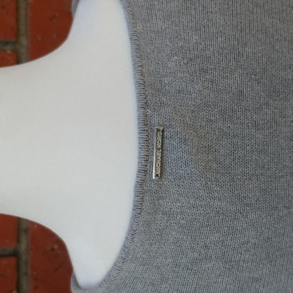 MICHAEL Kors Women's Knit Tunic Sweater in Heather Grey size Medium - Picture 3 of 15